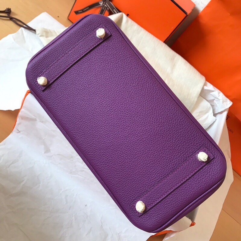 Hermes Birkin 35CM Togo Leather Handbag Anemone Purple